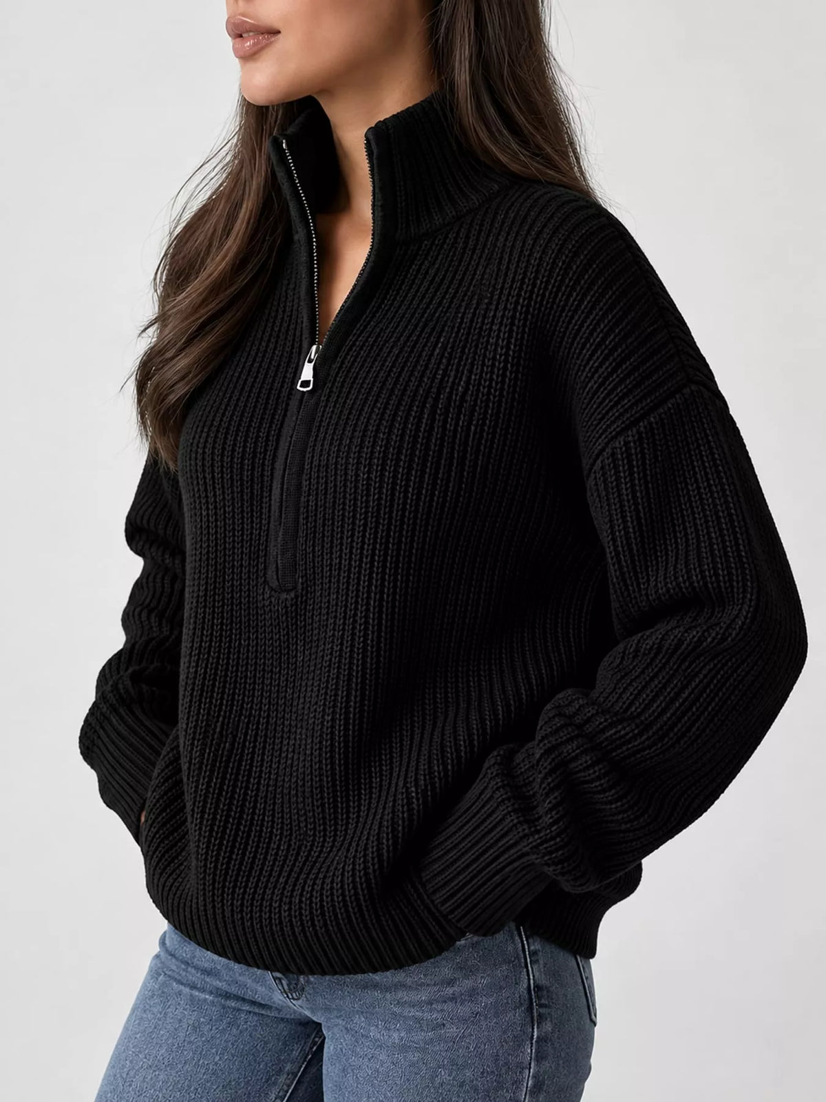 Half-zip sweater, view 13