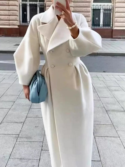 Double-Breasted Longline Coat
