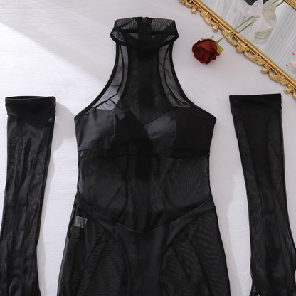 One-piece Body-Shaping Three-Piece Set with Gloves