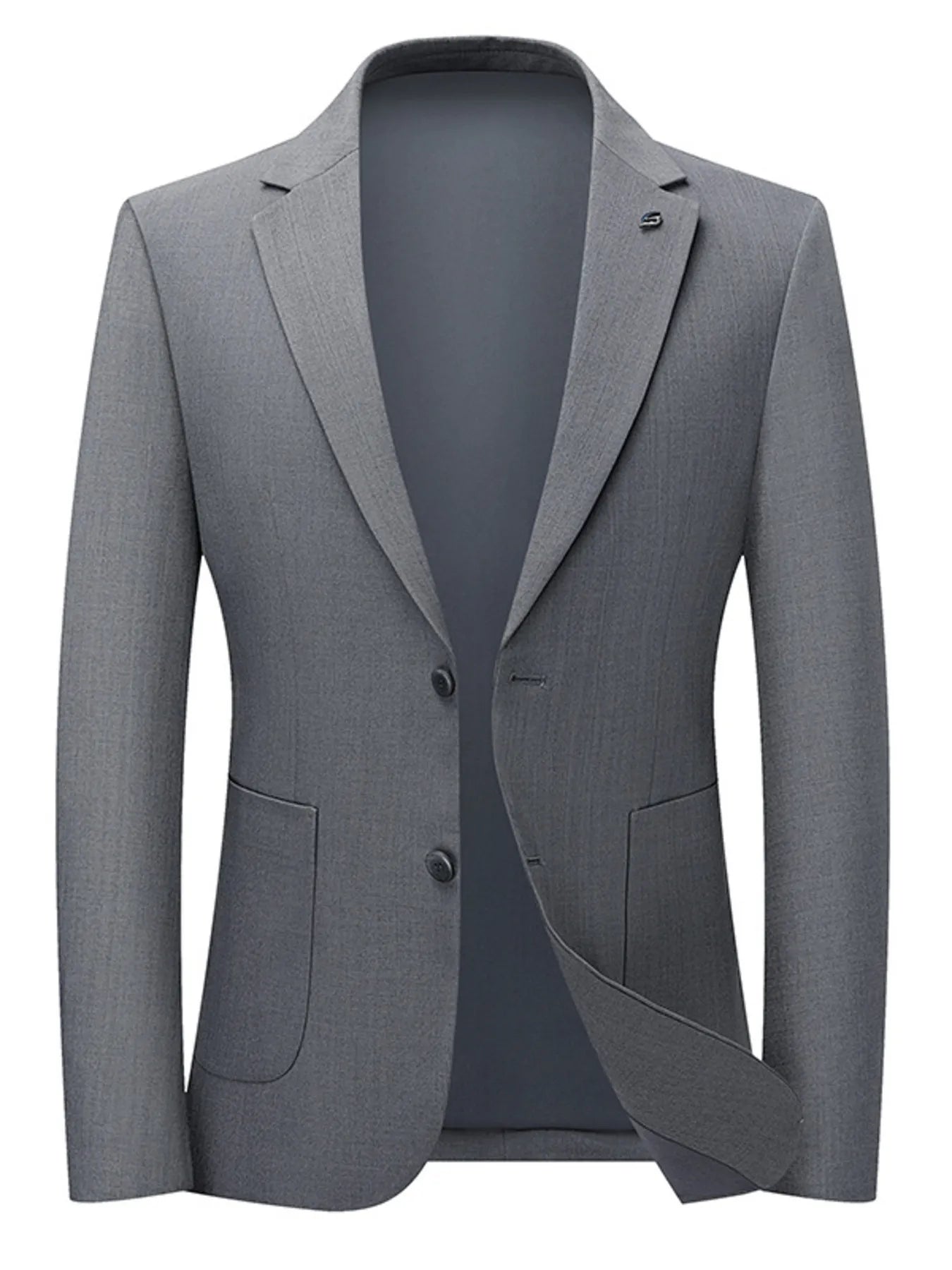 Men's Lapel Collar Long Sleeve Blazer