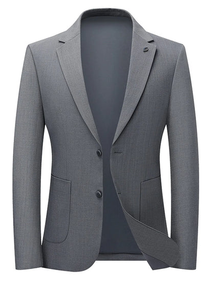 Men's Lapel Collar Long Sleeve Blazer