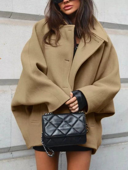 Button Up Long Sleeve Coat