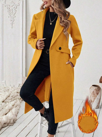 Single-Button Longline Coat