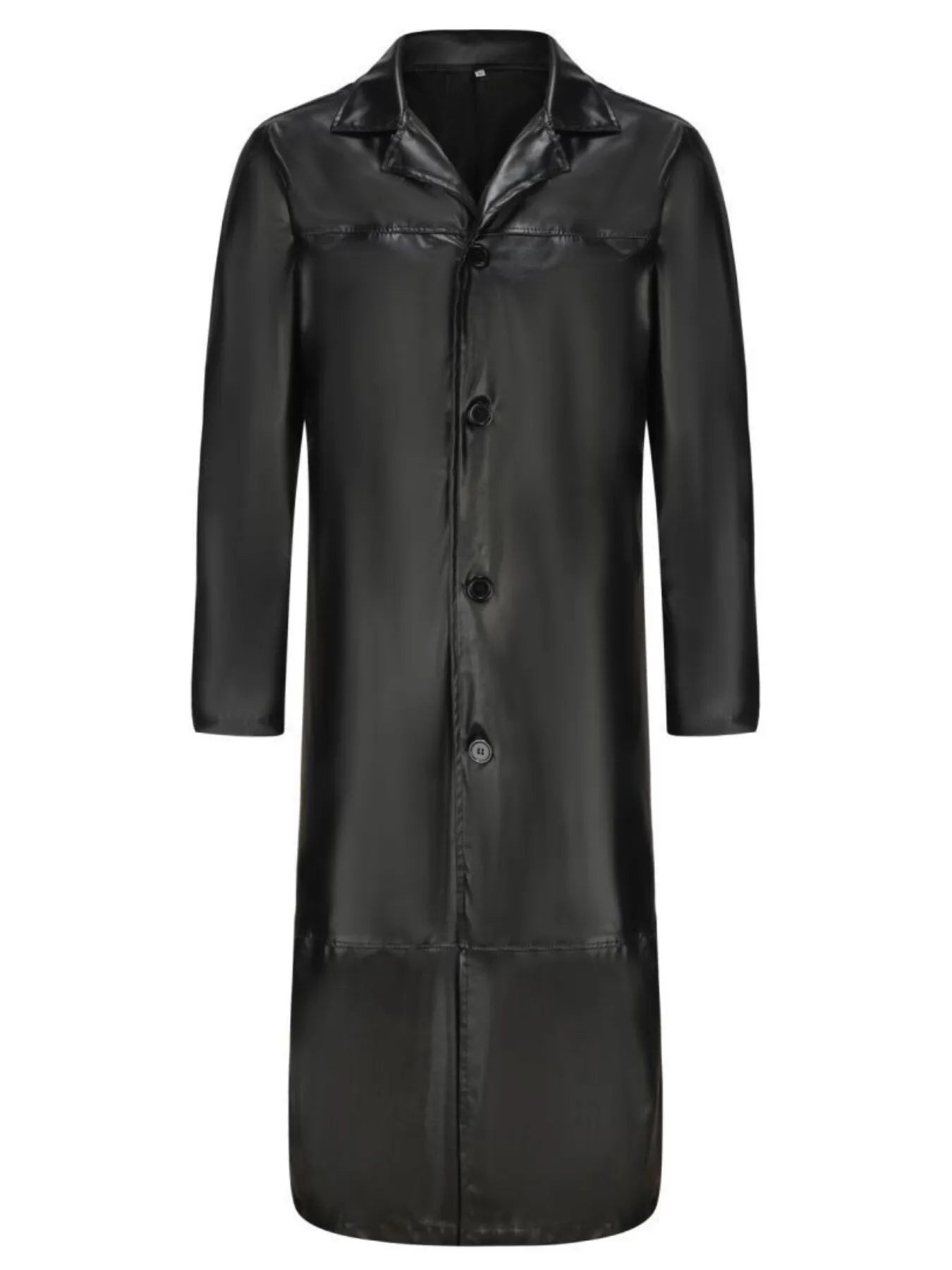 Men's Full Size Button Up Longline Jacket