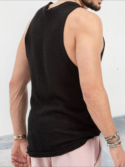 Men's Scoop Neck Knit Tank