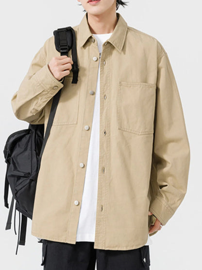 Button Up Men's Long Sleeve Shirt