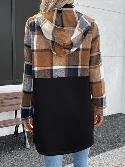 Zip Up Hooded Outerwear