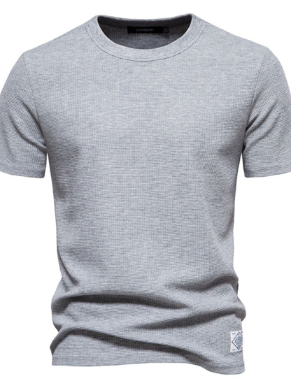 Men's Waffle-Knit Short Sleeve T-Shirt