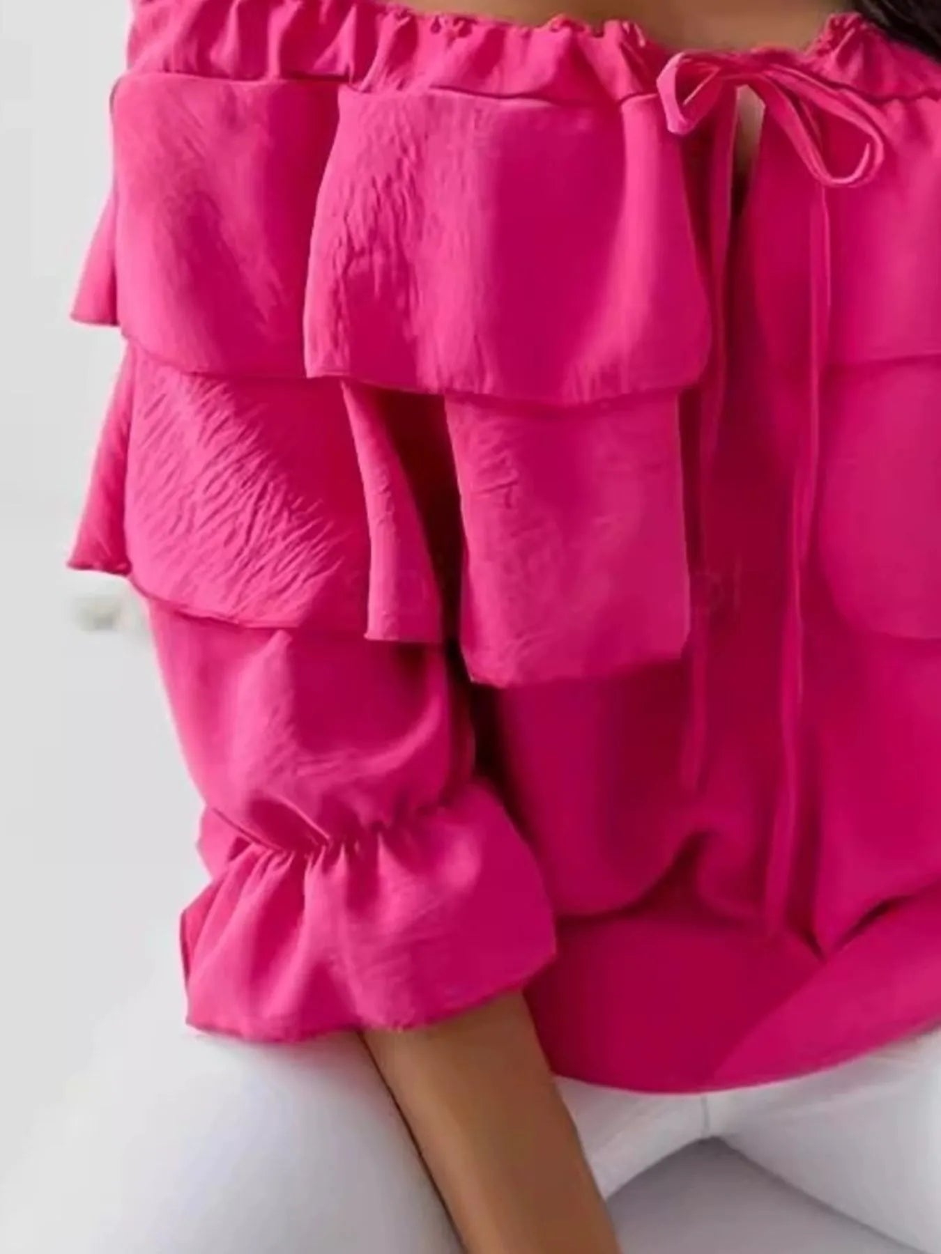 Ruffled Off-Shoulder Blouse