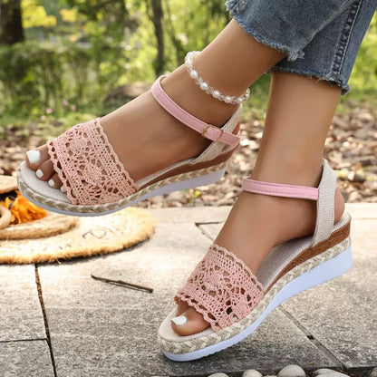 Crochet espadrille sandals, view 14
