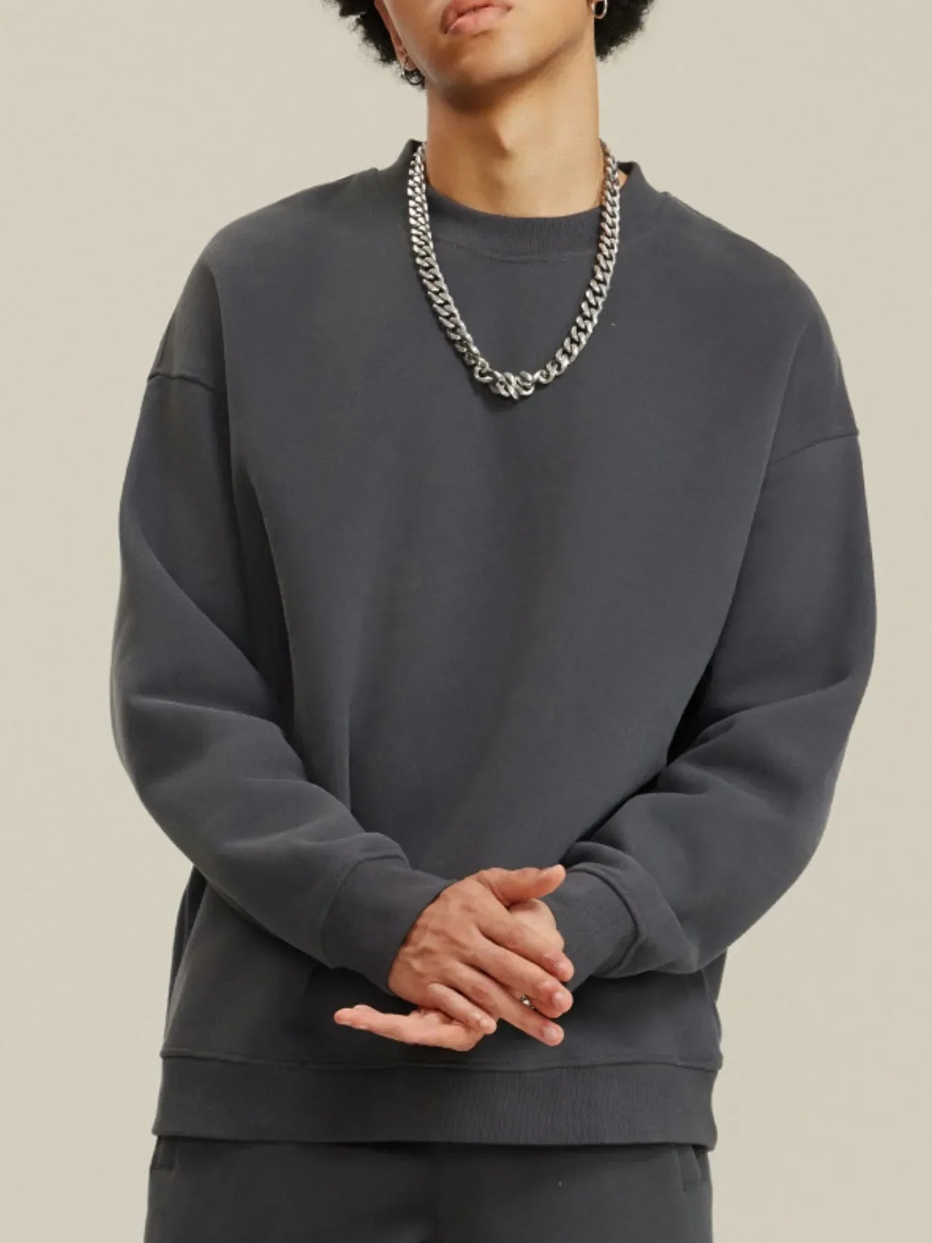 Men's Crew Neck Long Sleeve Sweatshirt