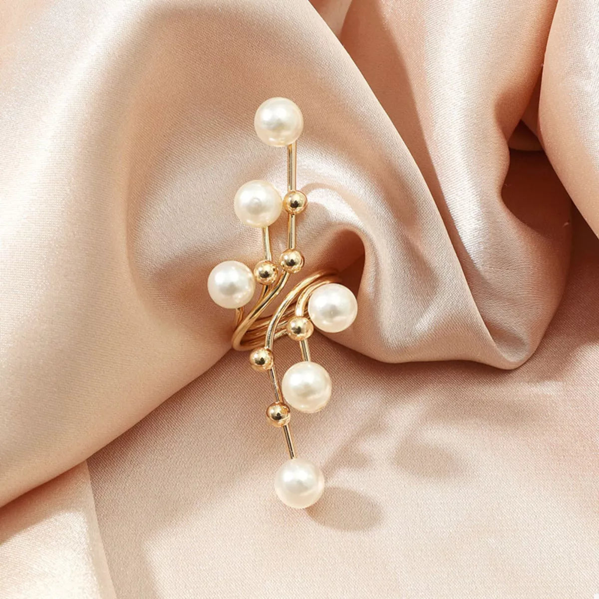 Alloy Pearl Bypass Ring