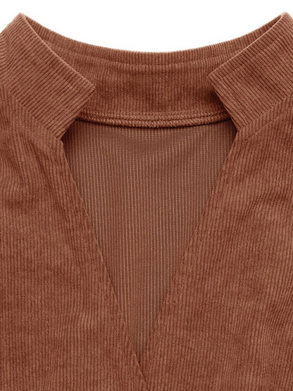 Button Front Belted Midi Dress