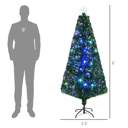 Fiber optic Christmas tree, view 3