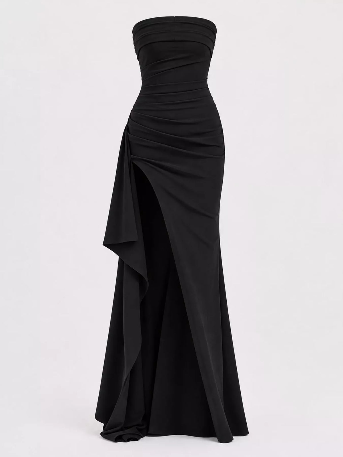 Strapless high-slit bodycon dress, view 15