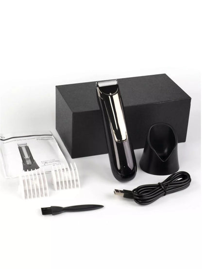 Men's Waterproof Electric Trimmer with LCD & Dock Charging