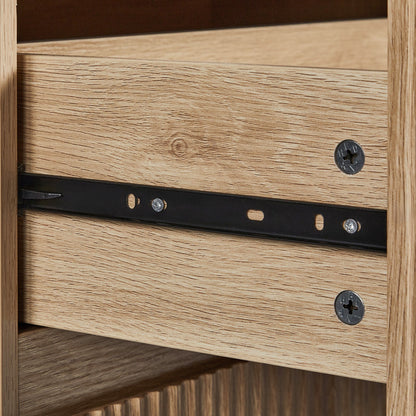 Handleless 6-Drawer Dresser with Grille