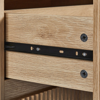 Handleless 6-Drawer Dresser with Grille