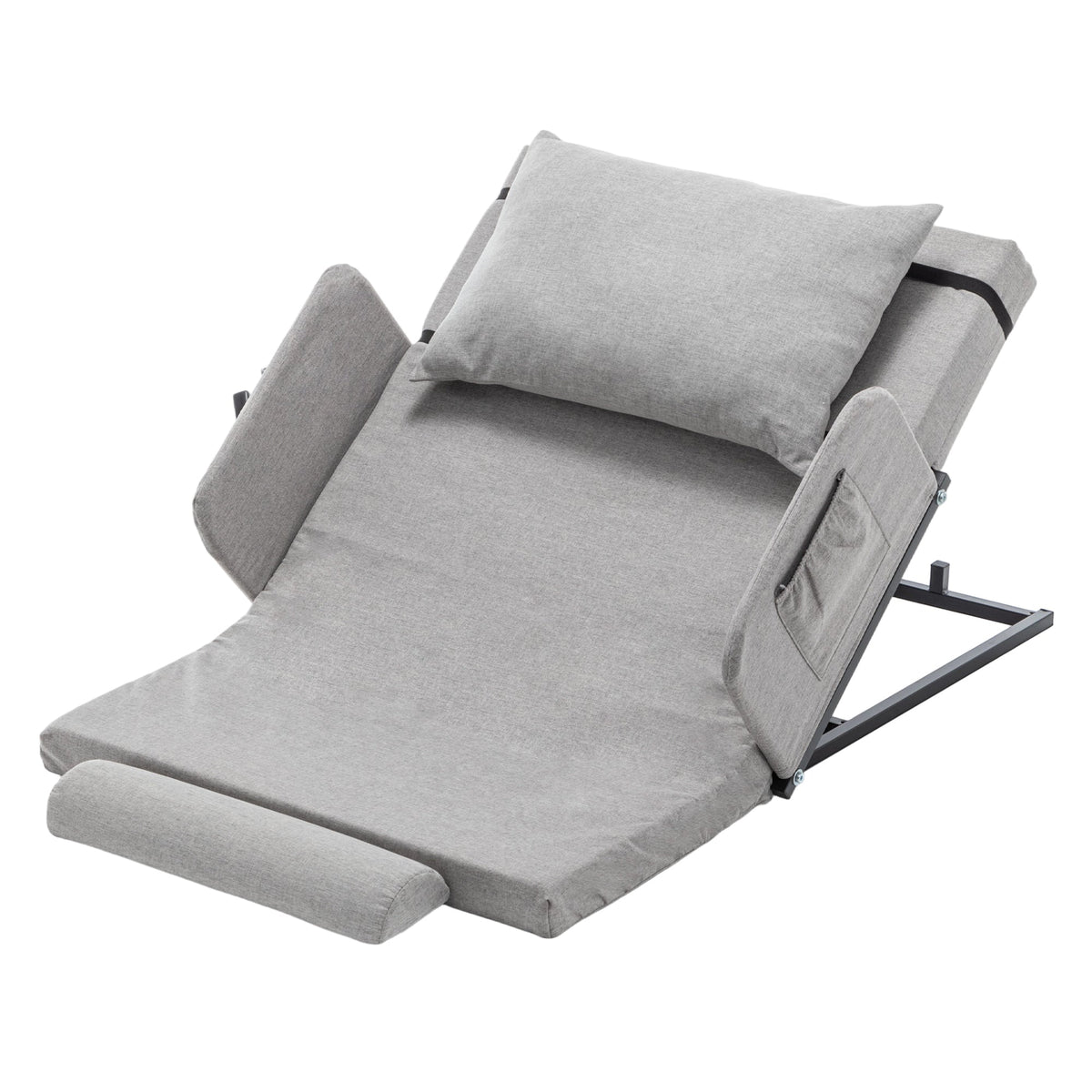 One-button electric bed backrest for reading & resting