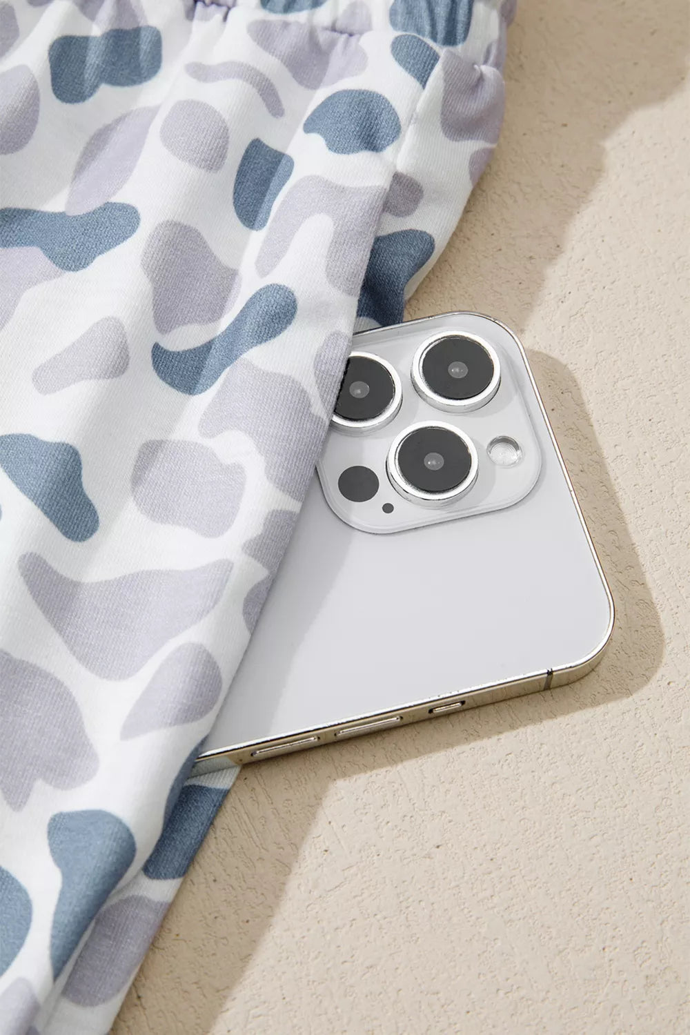 Camouflage Print Pajama Set