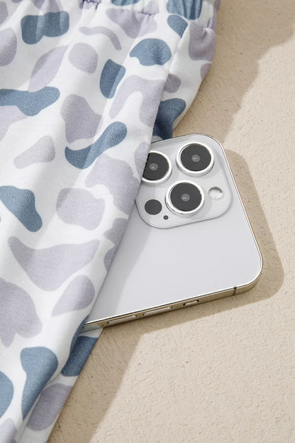 Camouflage Print Pajama Set