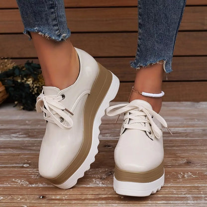 Lace Up Platform Sneakers