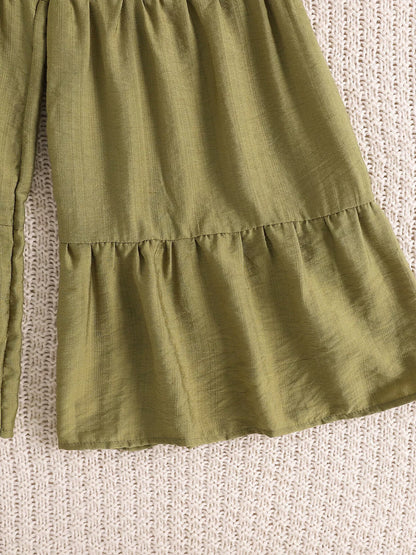 Children's Smocked Bow Cami and Pants Set