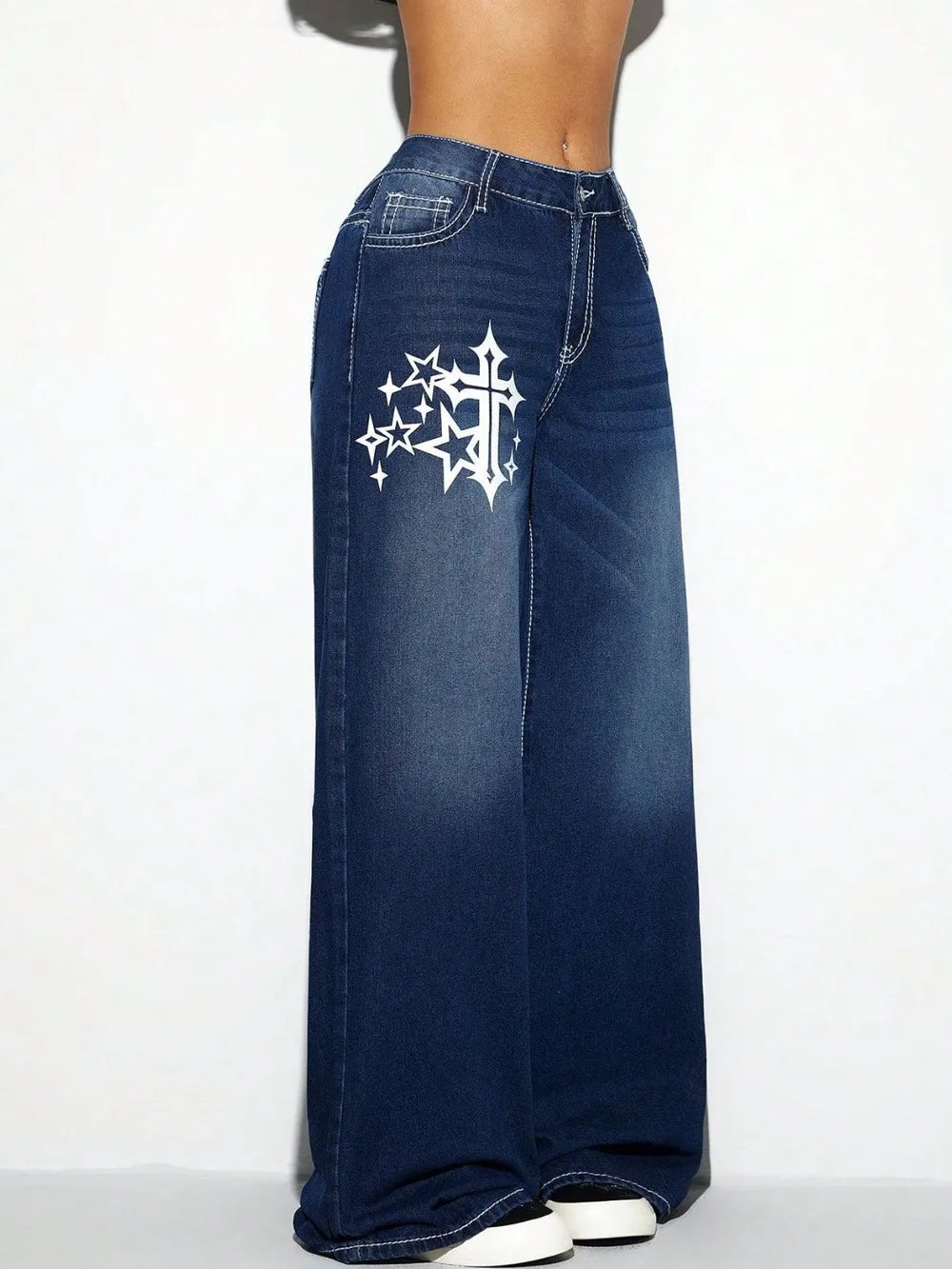 Cross Wide Leg Jeans