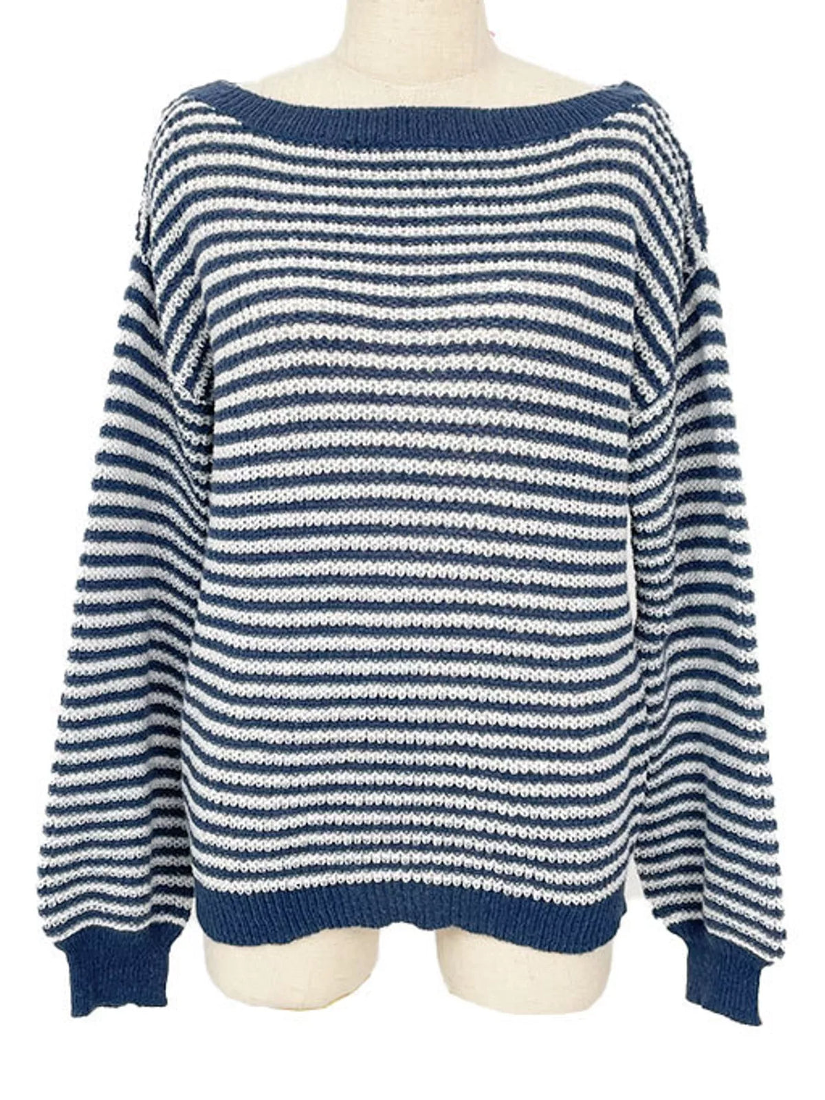Plus size boat neck sweater, view 11