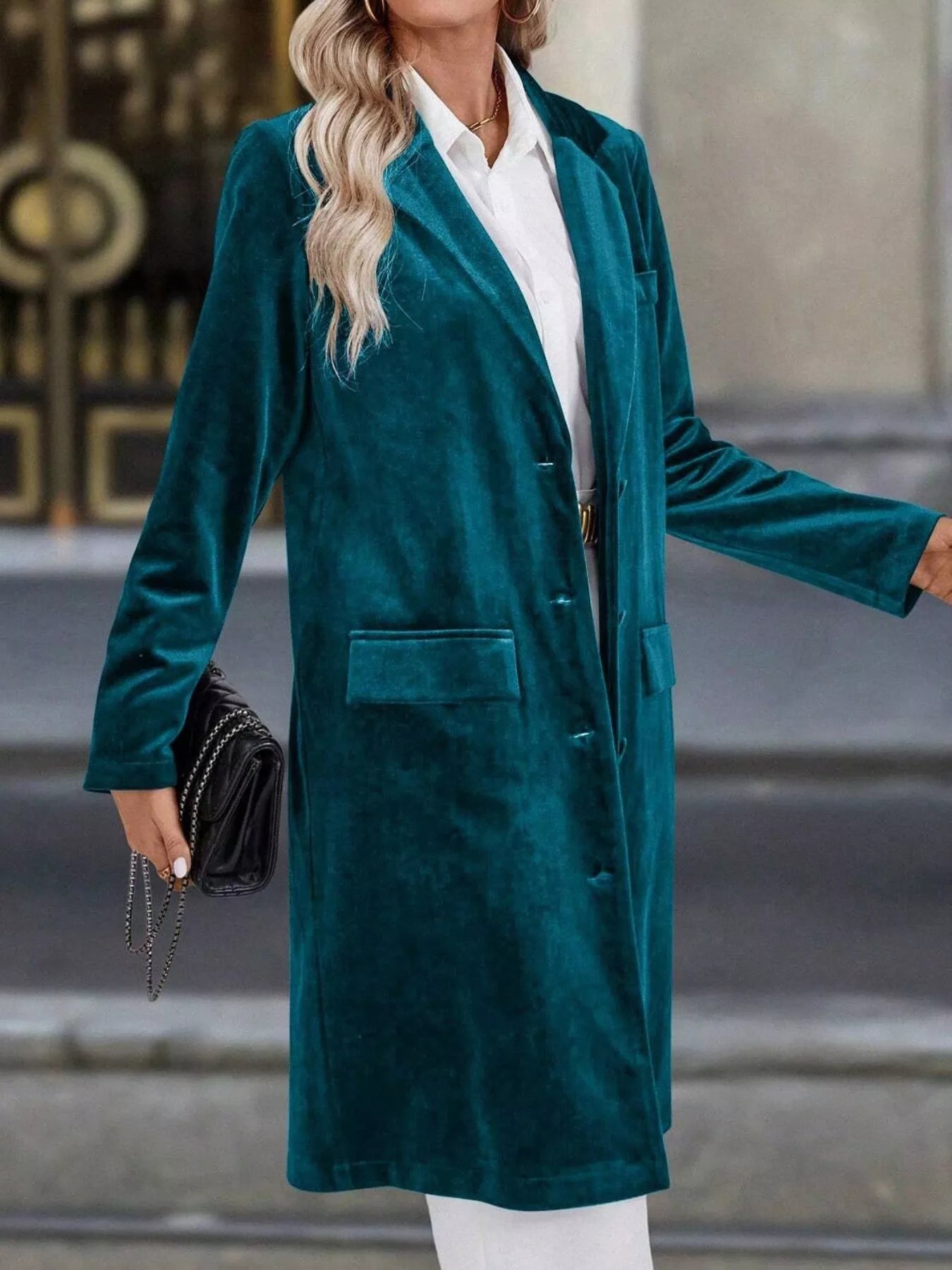 Long Sleeve Longline Coat