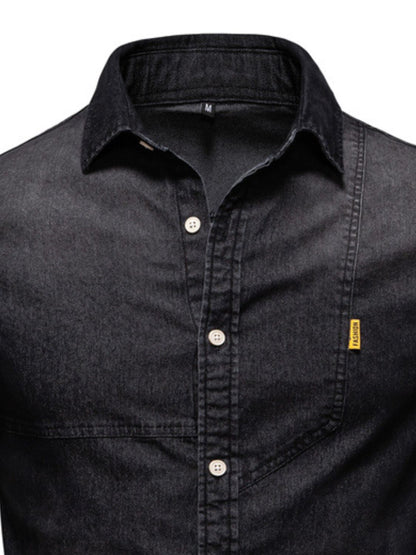 Men's Button Down Denim Shirt