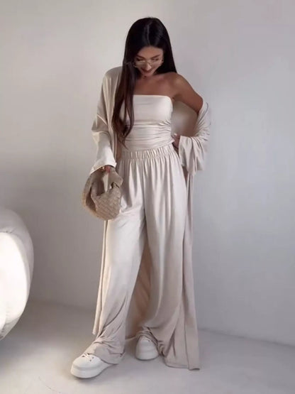 3-piece cardigan and pants set, view 10