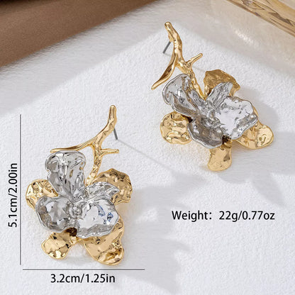 Stainless Steel Statement Drop Earrings