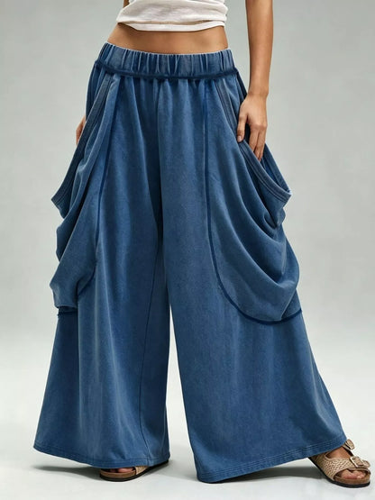 Oversized Wide-Leg Cargo Pants