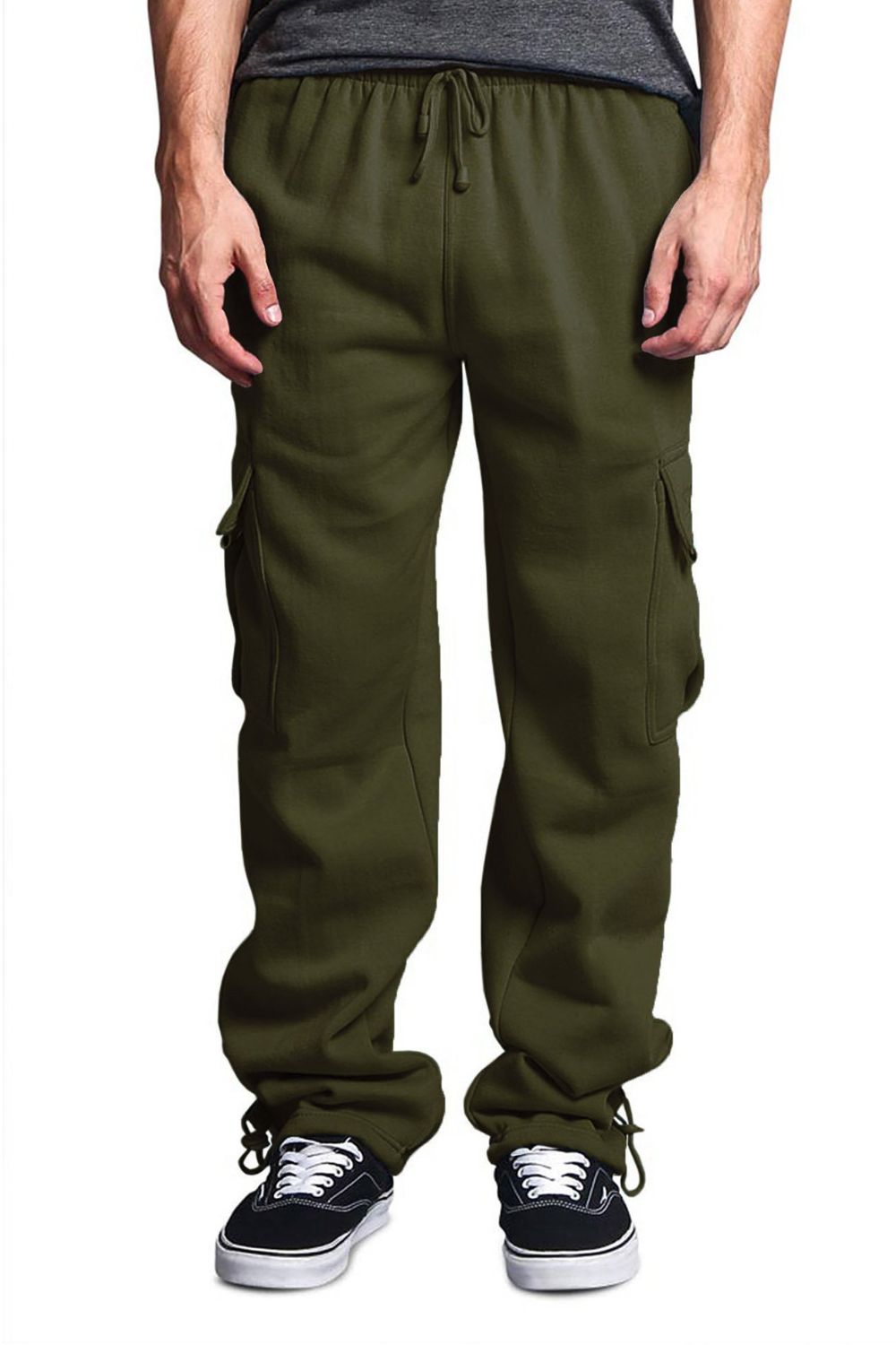 Men's Plus Size Drawstring Cargo Pants