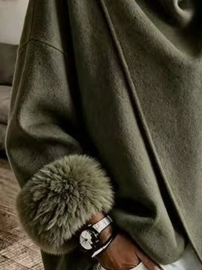 Faux fur cuff jacket, view 15