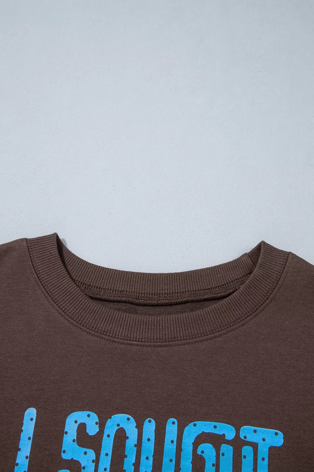 Plus size slogan sweatshirt, view 6