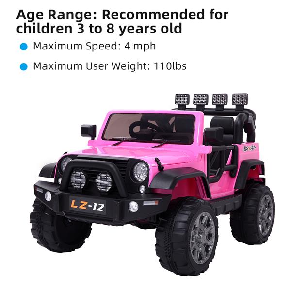 Rechargeable Kids Ride On Car Toy (Pink)