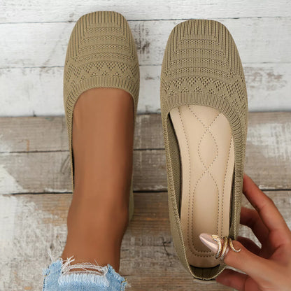 Square Toe Slip-Ons