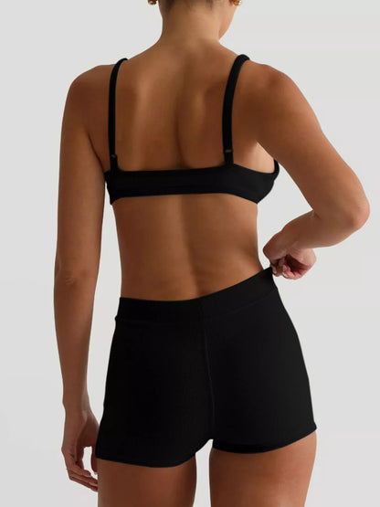 Seamless Bra and High Waist Shorts Active Set