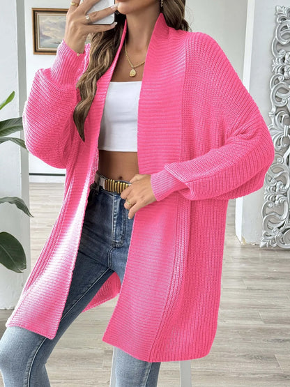 Oversized Knit Open Front Cardigan