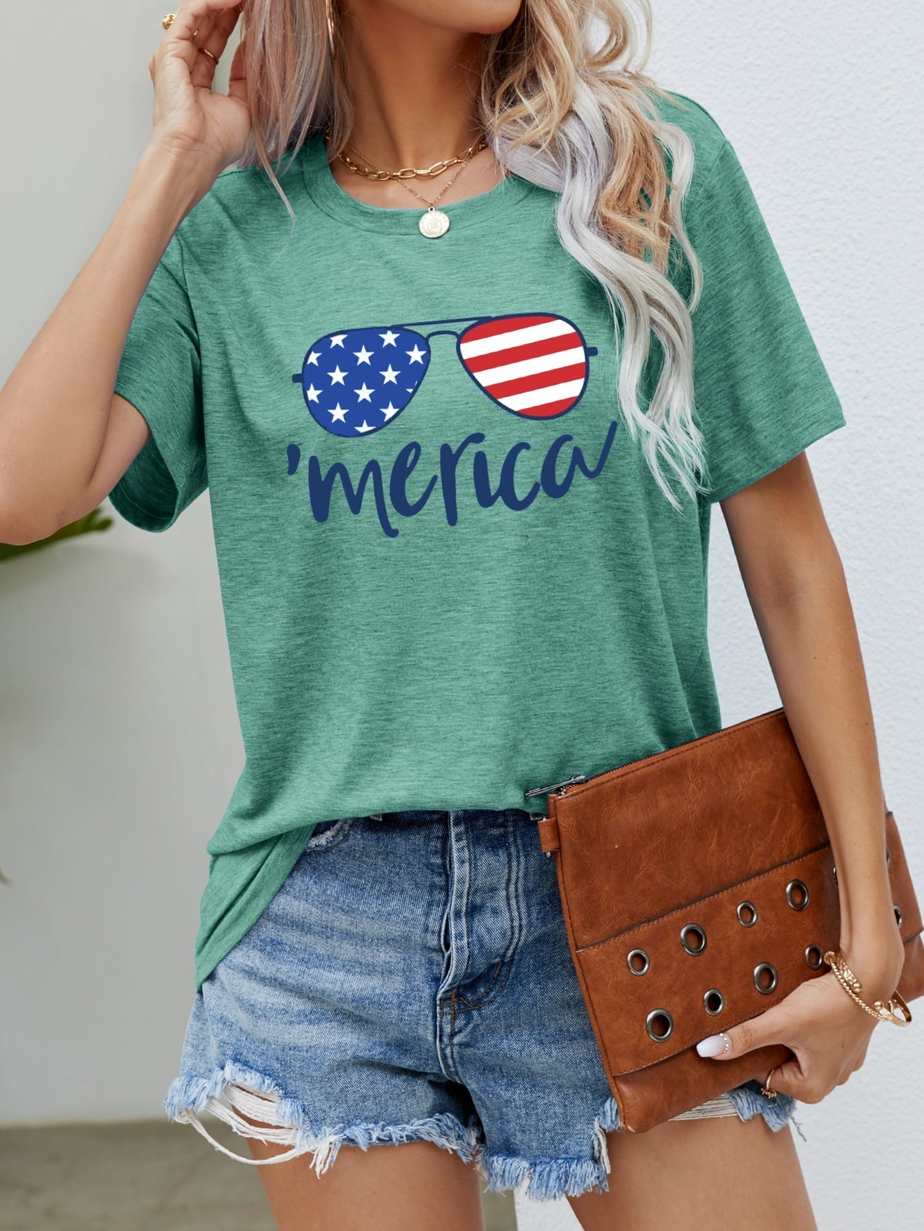 US Flag Graphic Tee