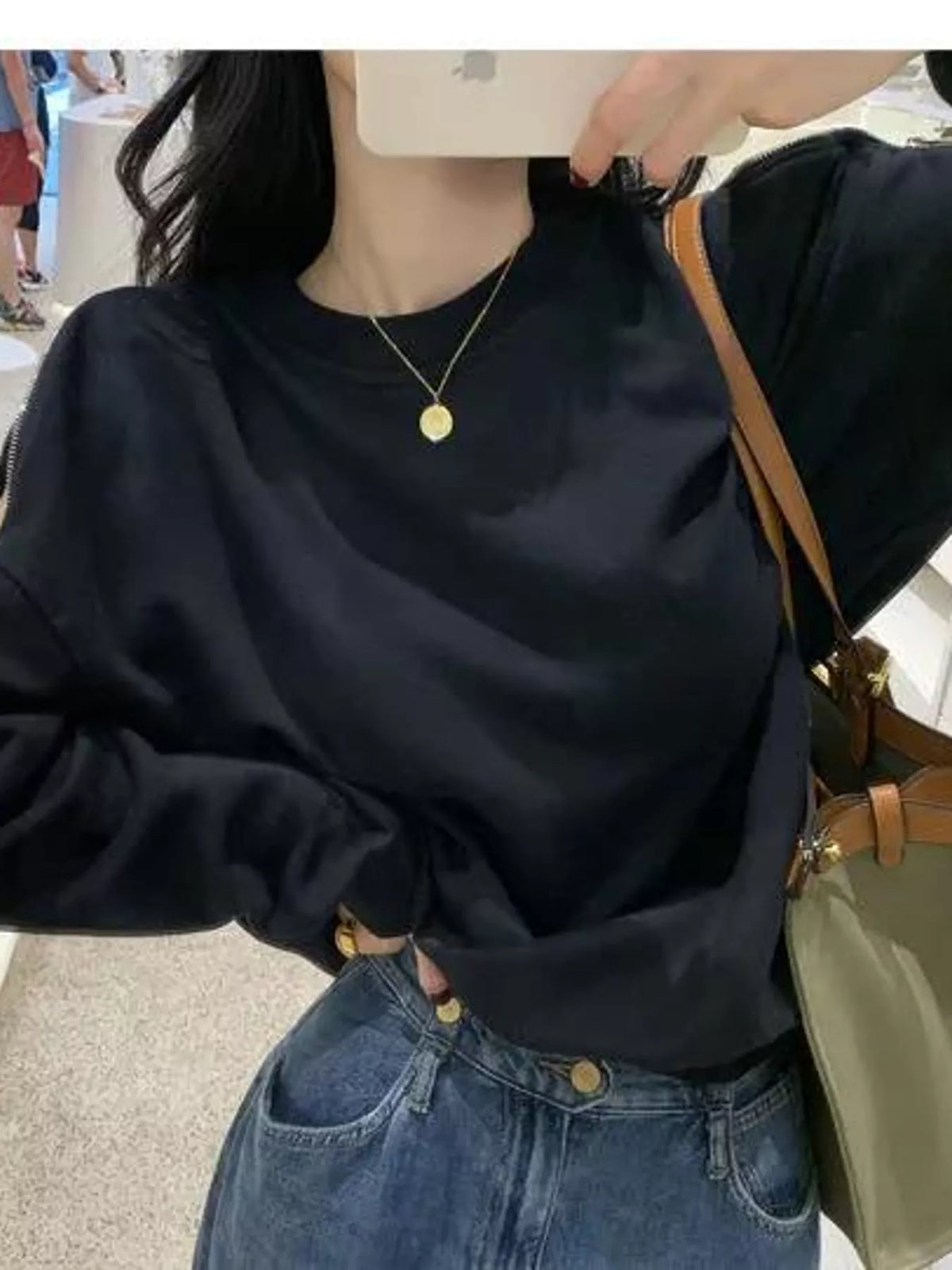 Cold-shoulder sweatshirt, view 11