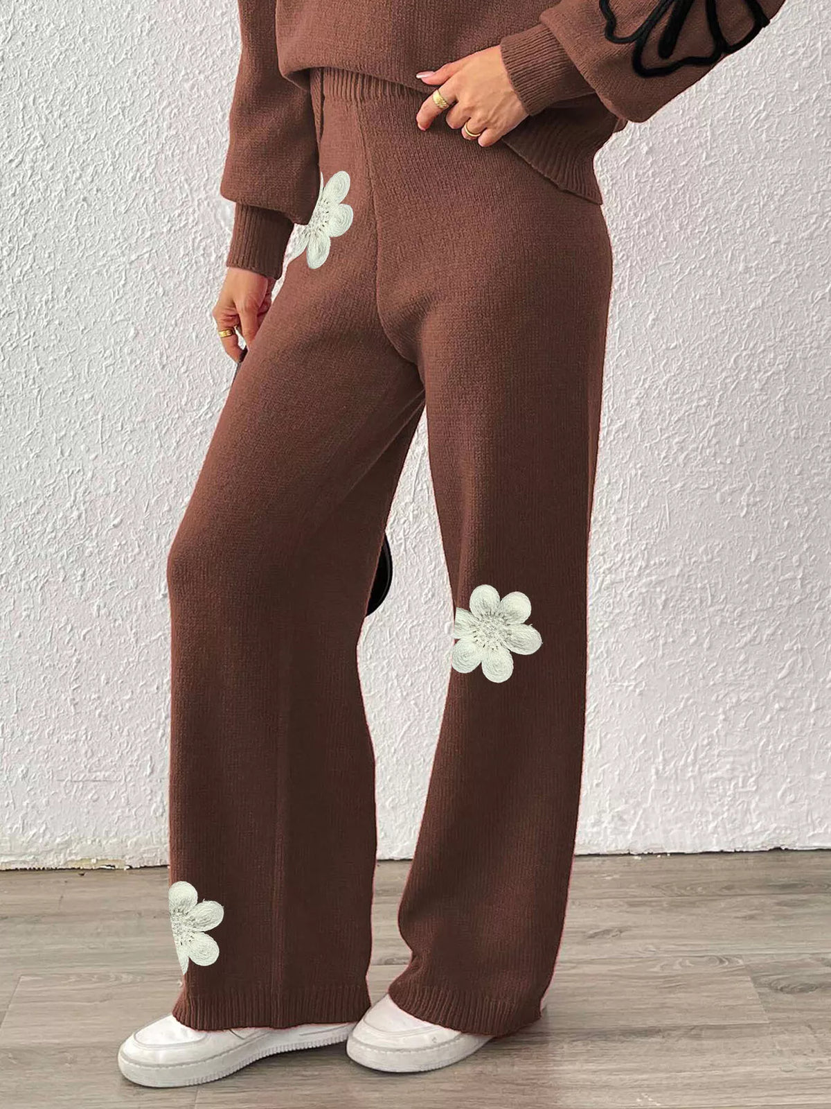 Plus size sweater pants, view 6