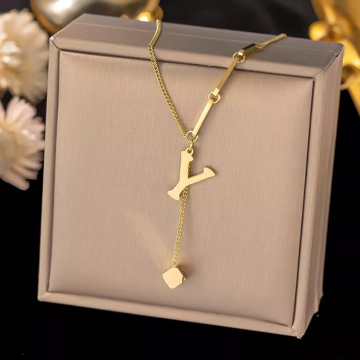 Initial letter pendant necklace, view 29