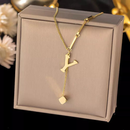 Initial letter pendant necklace, view 29