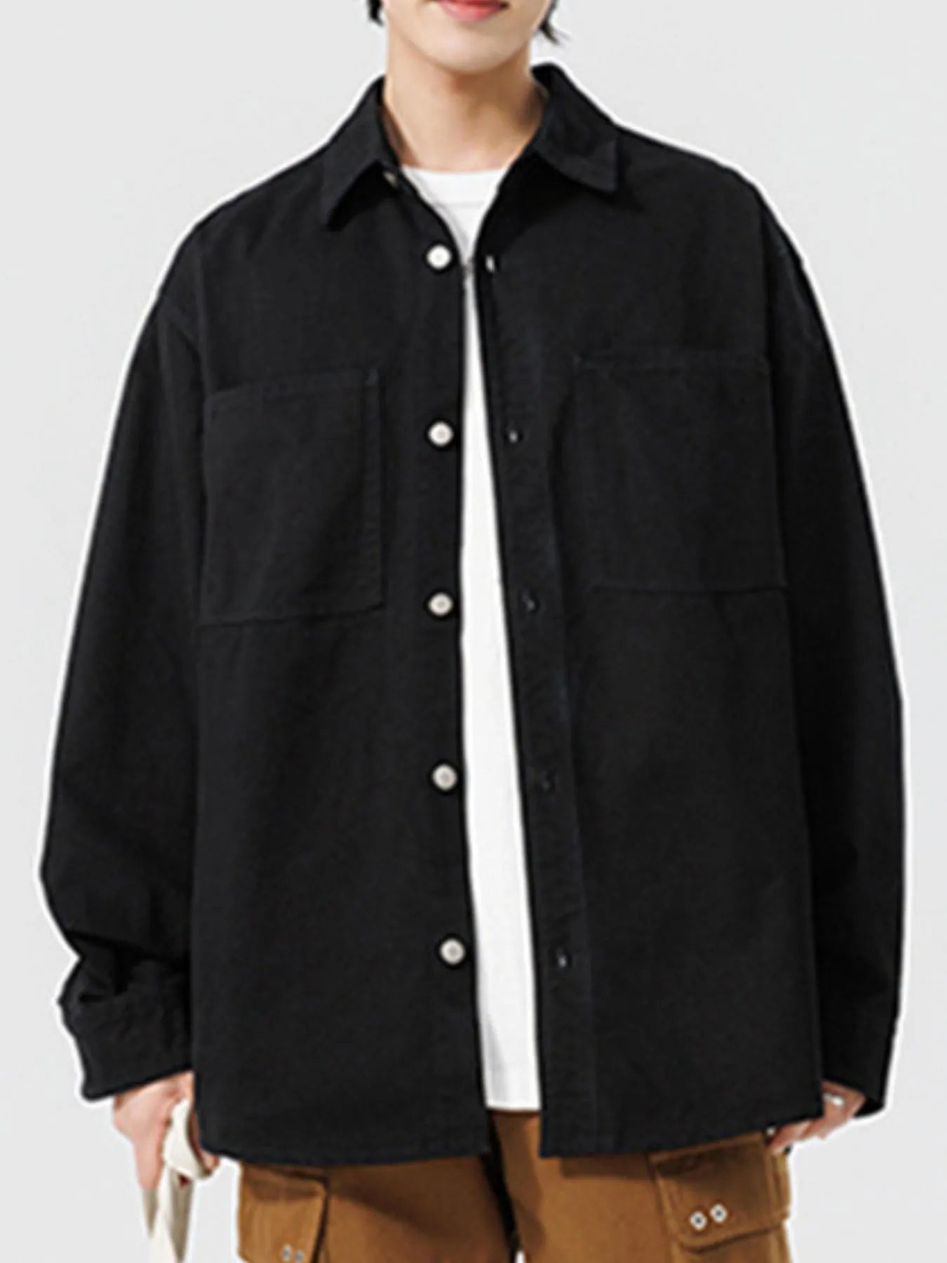 Button Up Men's Long Sleeve Shirt