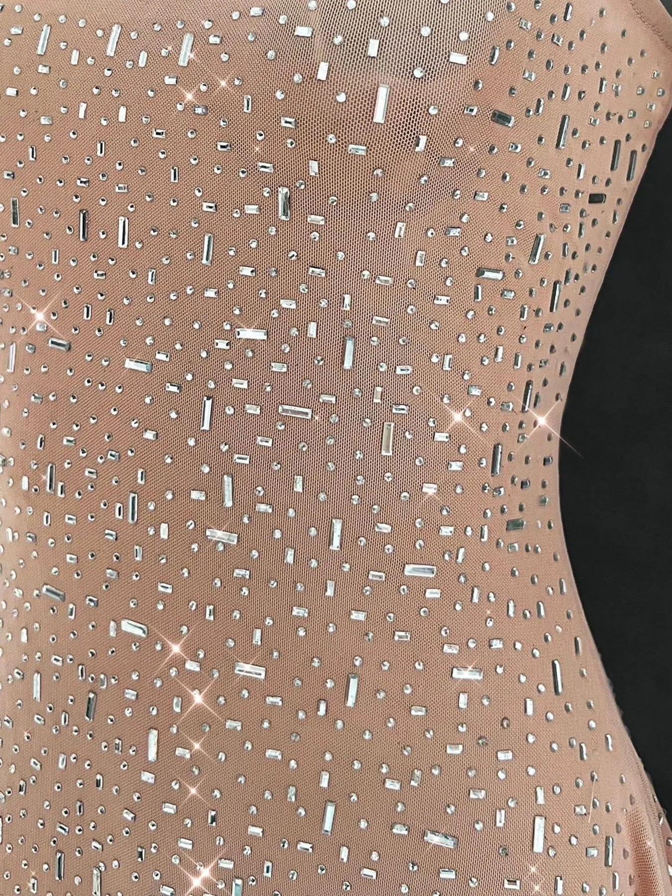 Rhinestone Decor Mini Cami Dress