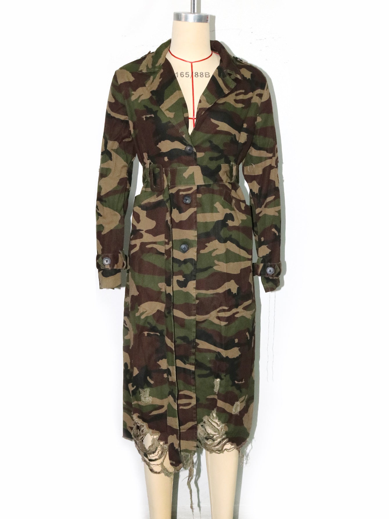 Women's Perforated Camouflage Windbreaker