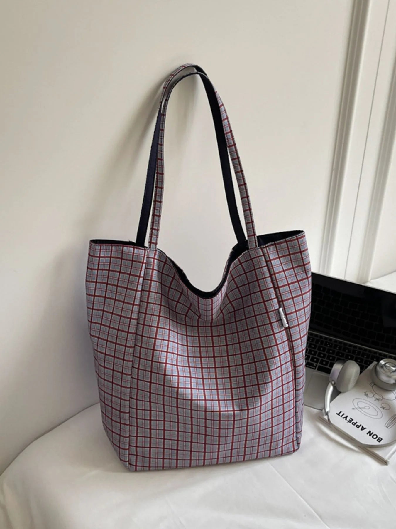 Plaid Pattern Tote Bag